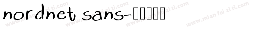 nordnet sans字体转换